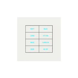Square Plate Surface (71/20Venti) (98x98) 1 window (60x60) Fenix NTM White Malè