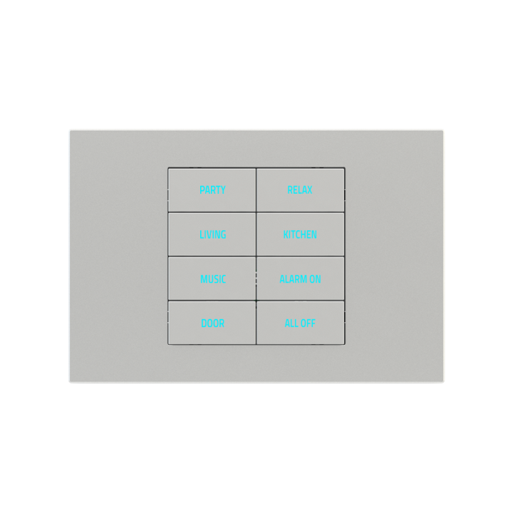Rectangular Plate Deep (FF/71/20Venti) (87x128) 1 window (45x68) Silver Plastic