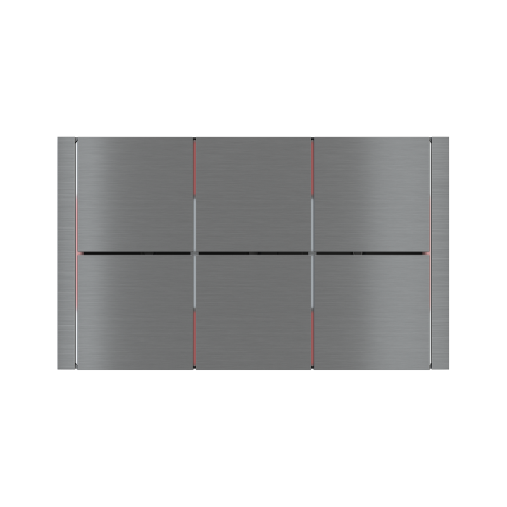 Rectangular Frame FF Form (86x126) Metal Titanium