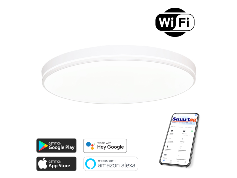 Viedā lampa 40cm 20W balts Wi-Fi