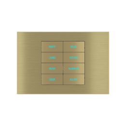 Rectangular Plate Deep (FF/71/20Venti) (87x128) 1 window (45x68) Metal Brass