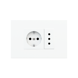 Ekinex plāksne 20venti 87x128 mm Pure white plastmasa EK-DRG-GAR