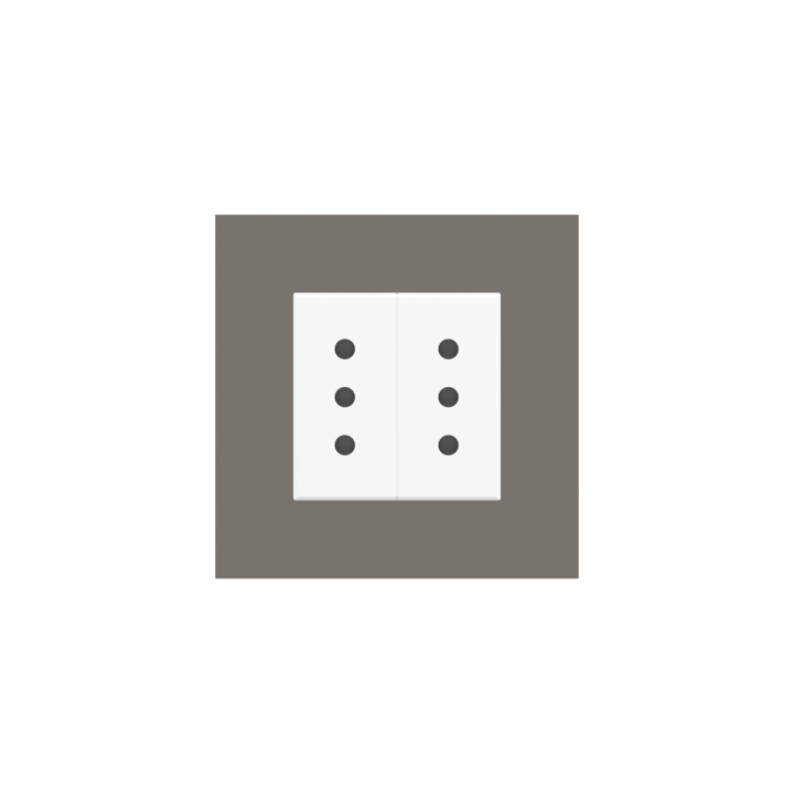 Ekinex plāksne Form/Flank/NF 80x80 mm pelēks Fenix NTM EK-PQP-FGL