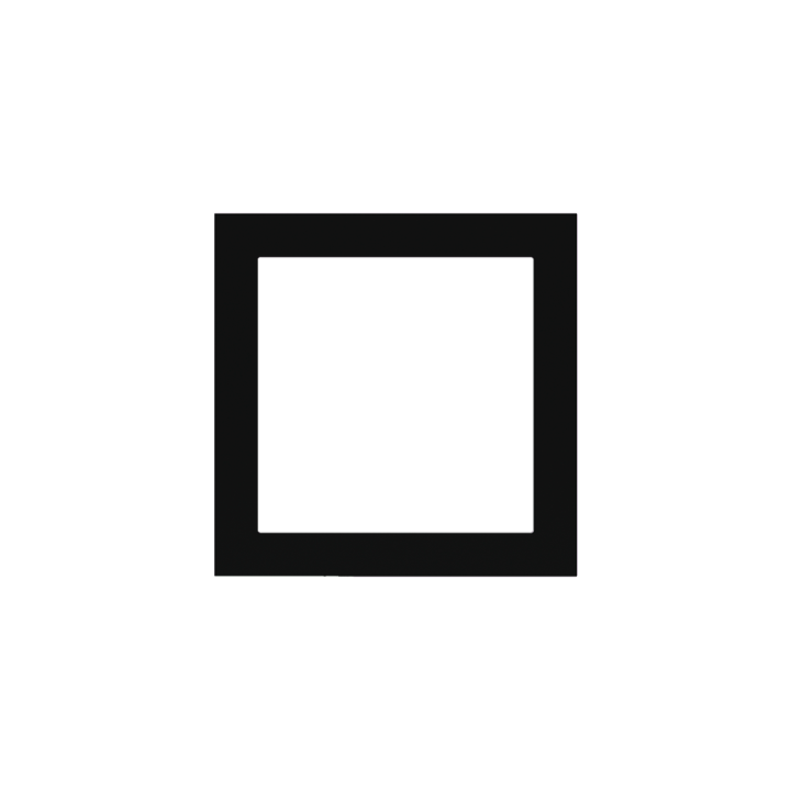 Ekinex накладка Form/Flank/NF 80x80 mm черный пластик EK-PQS-GAE