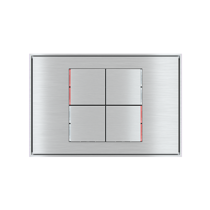 kit 4 rockers 71 serie Square (30X30) Metal Alluminium