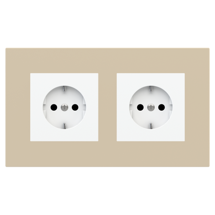 Rectangular Plate Surface (71/20Venti) (98x168) 2 windows (45x45)+(45x45) Fenix NTM Beige Luxor