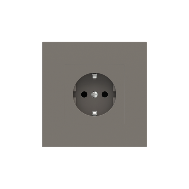 Square Plate Surface (71/20Venti) (98x98) 1 window (55x55) Fenix NTM Grey London