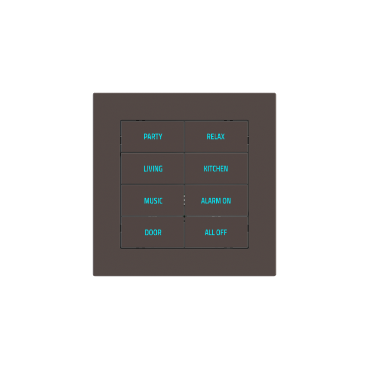 Square Plate Deep (FF/71/20Venti) (87x87) 1 window (60x60) Fenix NTM Cocoa Orinoco