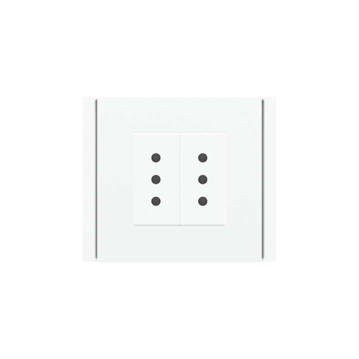 Ekinex plāksne Form/Flank/NF 80x80 mm balts plastmasa EK-PQP-GAA