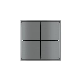 Ekinex накладка Form/Flank/NF 40x40 mm титан металл EK-TQQ-GBS