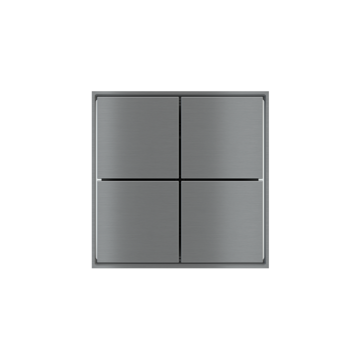 Kit 4 rockers FF (Form/Flank/NF) Square (40x40) Metal Titanium