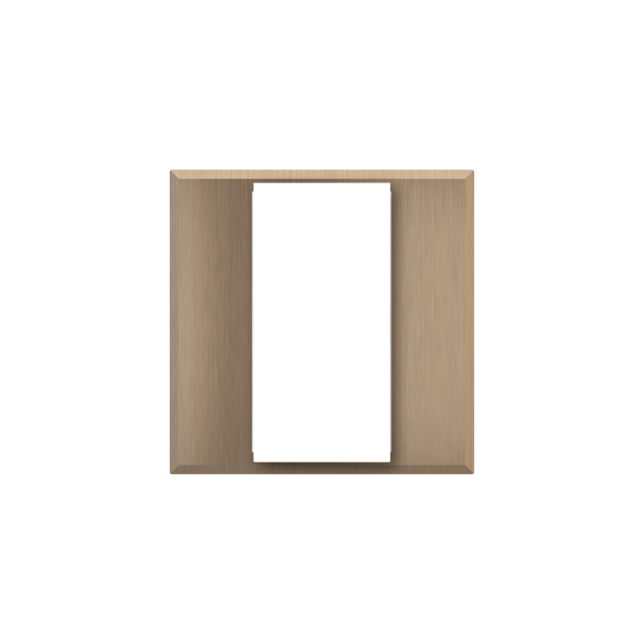 Square Tank frame ERA series Metal Warm Brass
