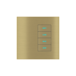 Square Plate Surface (20Venti) (98x98) 1 window (30x60) Metal Brass