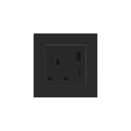 Ekinex розетка 55x55 mm Black Ingo Fenix NTM EK-PSC-UK-USB-FNI