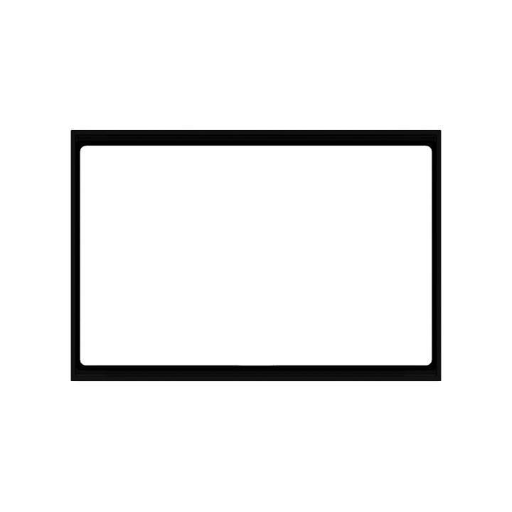 Ekinex plāksne FF 86x126 mm melns plastmasa EK-FOR-GAE