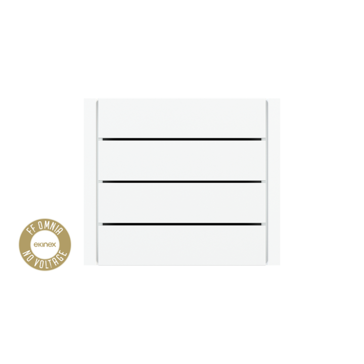Ekinex plāksne Form/Flank/NF 80x20 mm balts plastmasa EK-TRO-GAA