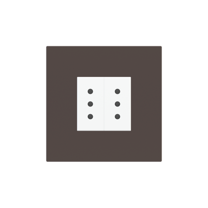Square Plate Surface (71/20Venti) (98x98) 1 window (45x45) Fenix NTM Cocoa Orinoco