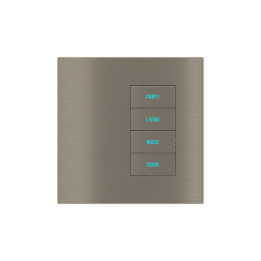 Square Plate Surface (20Venti) (98x98) 1 window (30x60) Metal Nickel