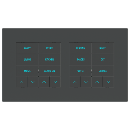 Rectangular Plate Surface (71/20Venti) (98x168) 2 windows (60x60)+(60x60) Fenix NTM Grey Bromine