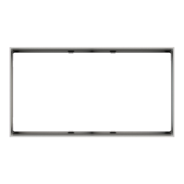 Ekinex накладка FF 86x157 mm серебро пластик EK-FO2-GAG