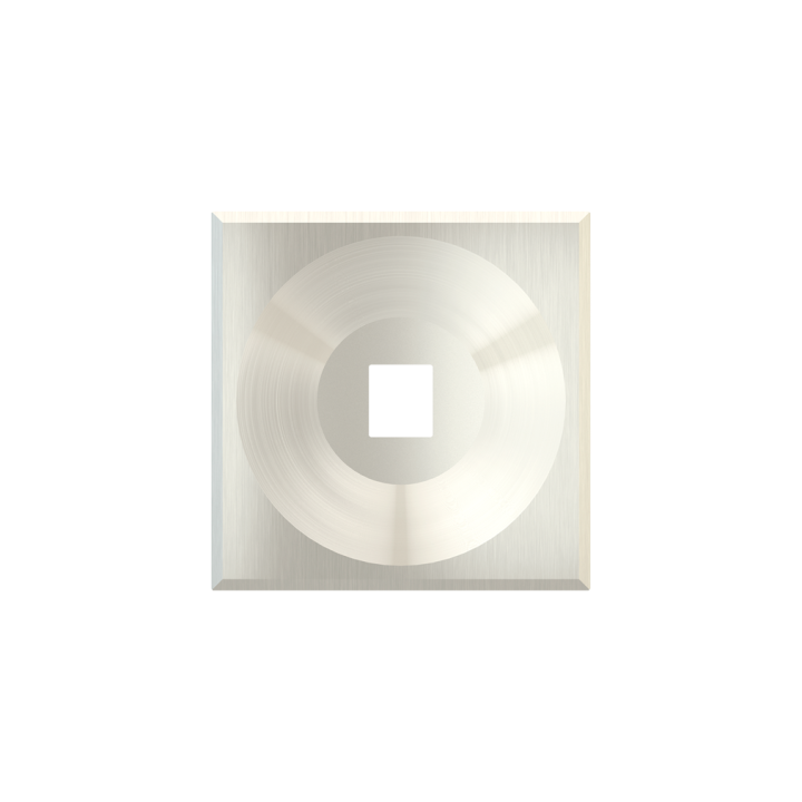 Square magnetic plate for keystone system ERA series Metal Steel Brushed