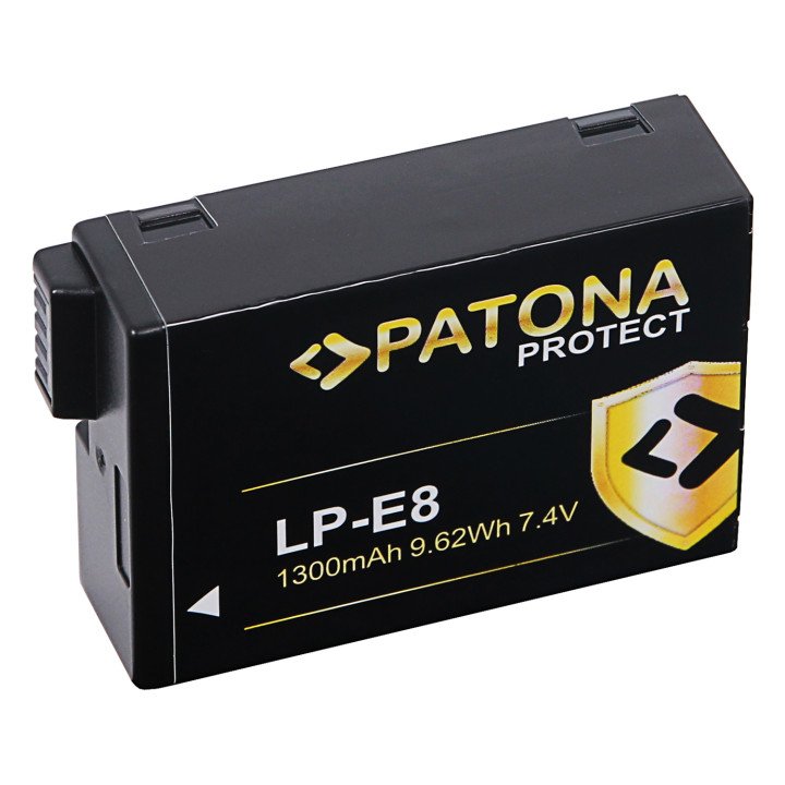 Patona PT13105 Battery for Canon LP-E8/LP-E8+ 1300mAh Li-Ion Protect
