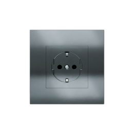 Ekinex plāksne 20venti 98x98 mm melns metāls EK-SQG-CBM