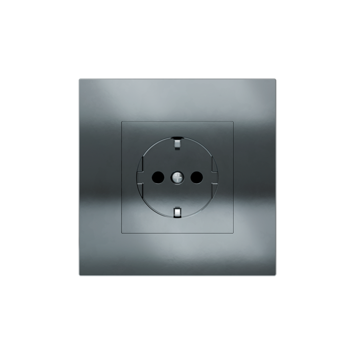 Ekinex plāksne 20venti 98x98 mm melns metāls EK-SQG-CBM
