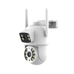 Immax NEO LITE Smart Security lauko kamera DOUBLE, 355° 90° P/T, WiFi, 2x 3MP, ONVIF