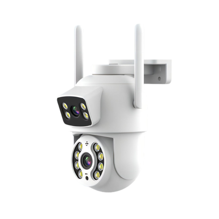 Immax NEO LITE Smart Security lauko kamera DOUBLE, 355° 90° P/T, WiFi, 2x 3MP, ONVIF