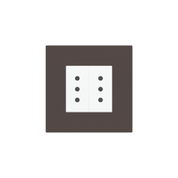 Ekinex накладка 20venti 87x87 mm Cocoa Orinoco Fenix NTM EK-DQP-FCC