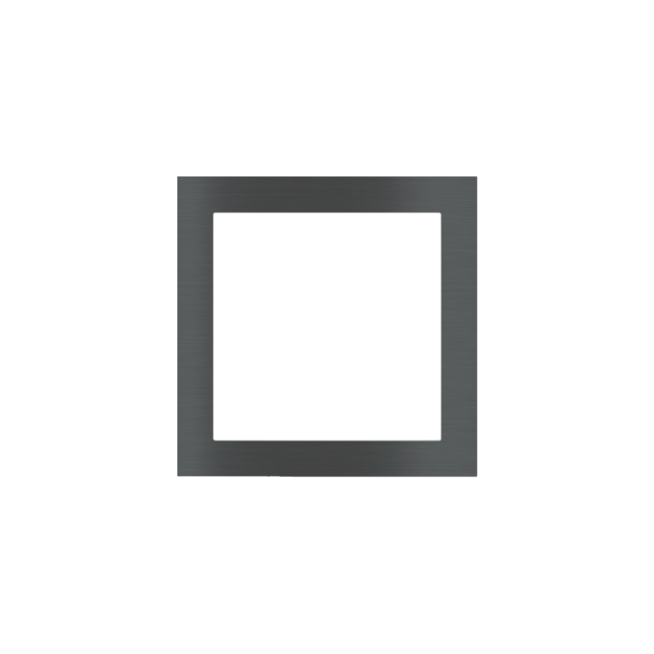 Square Plate 71 (Form/Flank/NF) (80x80) 1 window (60x60) Metal Carbon