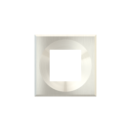Square magnetic plate (45x45 mm window) ERA serie Metal Steel Brushed