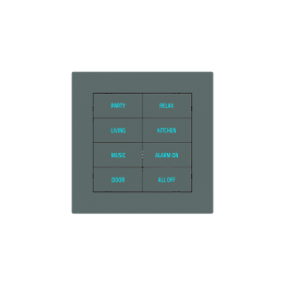 Square Plate Deep (FF/71/20Venti) (87x87) 1 window (60x60) Fenix NTM Green Commodore