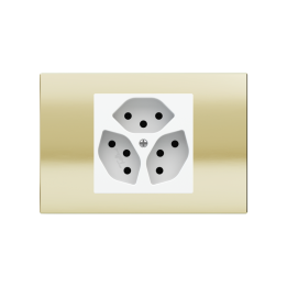Ekinex накладка 20venti 87x128 mm Champagne металл EK-DRS-CHA