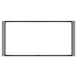 Rectangular Frame FF Flank (80x165) 2 Windows Metal Titanium