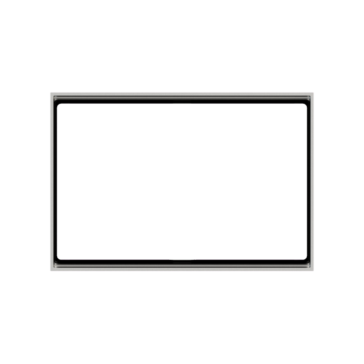 Ekinex plāksne FF 86x126 mm sudrabs plastmasa EK-FOR-GAG