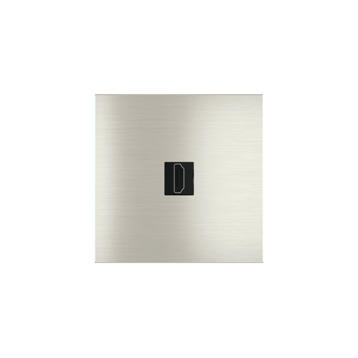 Square magnetic plate for keystone system Proxima series Metal Steel Brushed