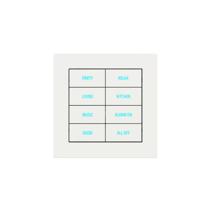 Square Plate Deep (FF/71/20Venti) (87x87) 1 window (60x60) Fenix NTM White Malè