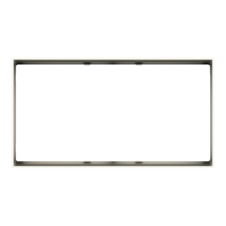 Rectangular Frame FF Form (86x157) 2 Windows White Plastic