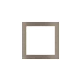 Square Plate 71 (Form/Flank/NF) (80x80) 1 window (60x60) Metal Nickel