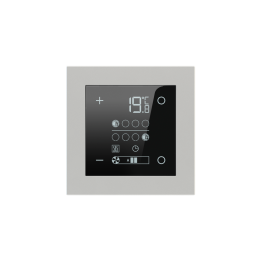 Square Plate Deep (FF/71/20Venti) (87x87) 1 window (60x60) Plastic Silver