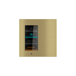 Signum square plate Deep Metal Brass