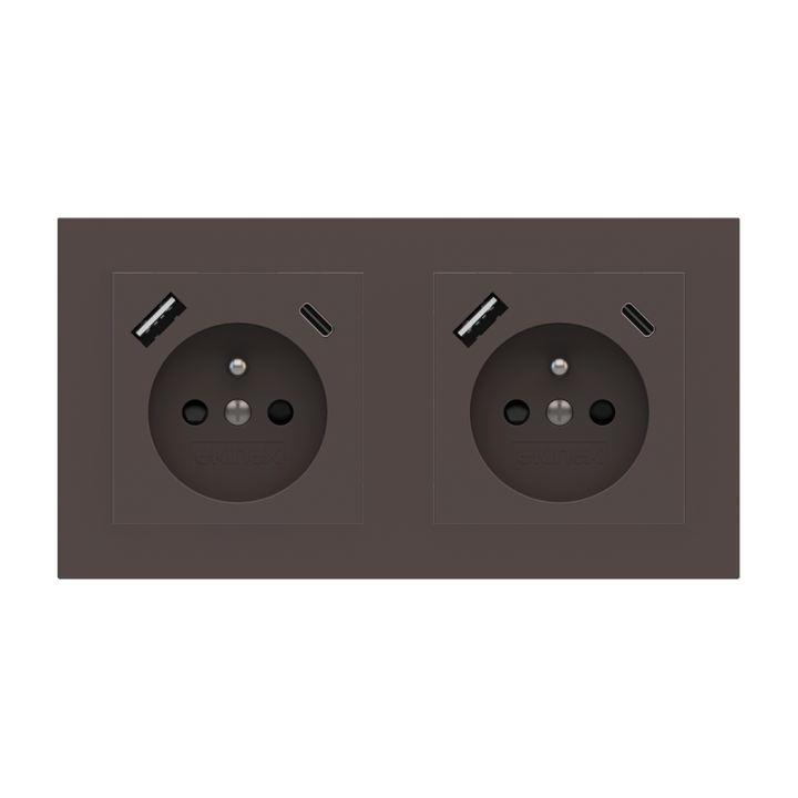 Ekinex накладка Form/Flank/NF 80x151 mm Cocoa Orinoco Fenix NTM EK-P2P-FCC
