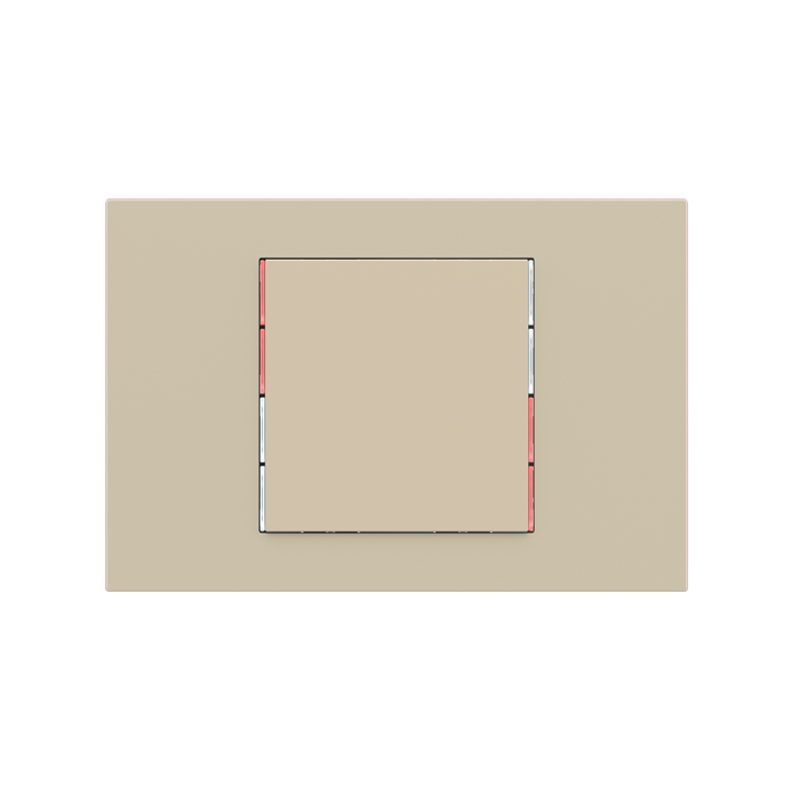 Ekinex plāksne 71 60x60 mm bēšs Fenix NTM EK-T1Q-FBL