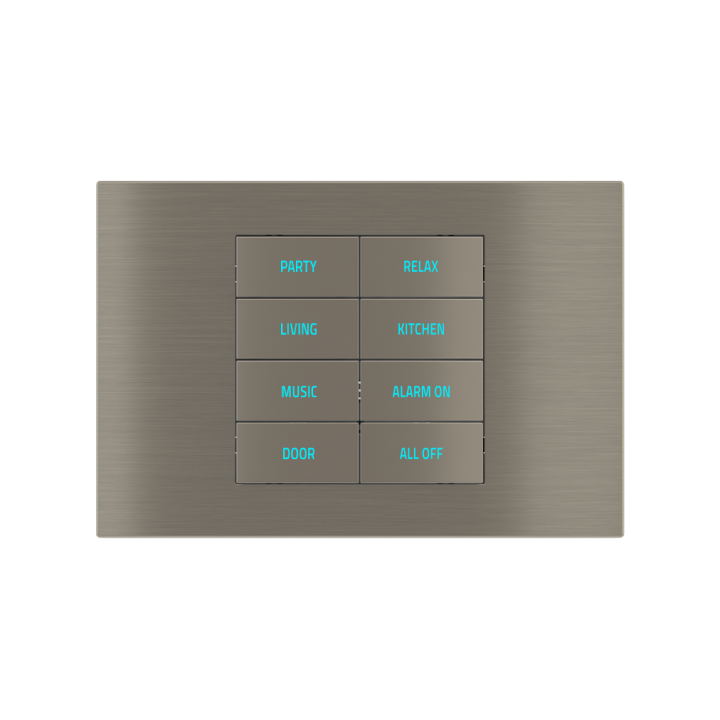 Rectangular Plate Deep (FF/71/20Venti) (87x128) 1 window (45x68) Metal Nickel
