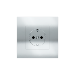 Ekinex plāksne 20venti 98x98 mm hroms metāls EK-SQG-CRO