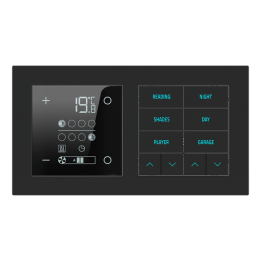 Ekinex plāksne 20venti 87x158 mm Black Ingo Fenix NTM EK-D2S-FNI