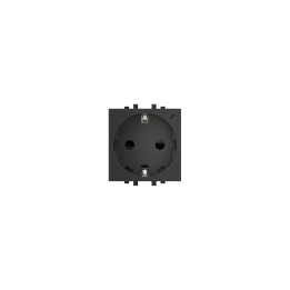 Power Socket DE with spring terminals Proxima series anthracite RAL 7016