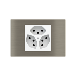 Ekinex накладка 20venti 87x128 mm никель металл EK-DRS-GBR